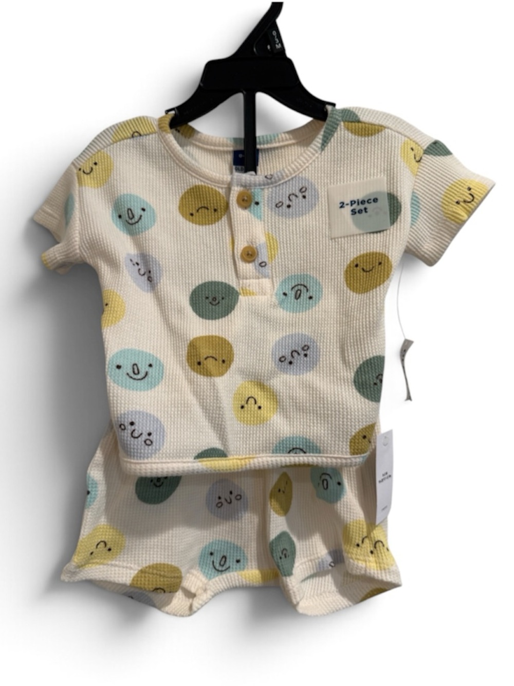 Old Navy | NWT 2-Piece Short-Sleeve Smiley Dot Top & Shorts Set